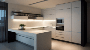 Will a Modular Kitchen Designer Coordinate with Civil Work, like Flooring and False Ceiling?